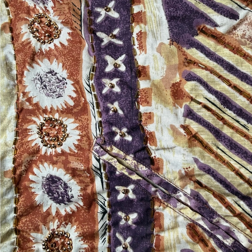 Women's Multicolor Patterned Vest - Picture 4 of 7